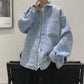 Temperament Jacket Men's Xiaoxiang Wind Lapel Early Autumn Long-sleeved Couple Casual Loose All-match Top Long-sleeved Warm Jacket