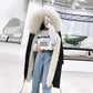 Winter Coat Shawl Jacket Hood Faux Fur Scarf Collar Overcoat Necks Down Coat Accessories