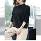 Sweater Women Autumn Winter Loose Casual Solid Color Sweater Long-sleeved Knitwear Short Sweater