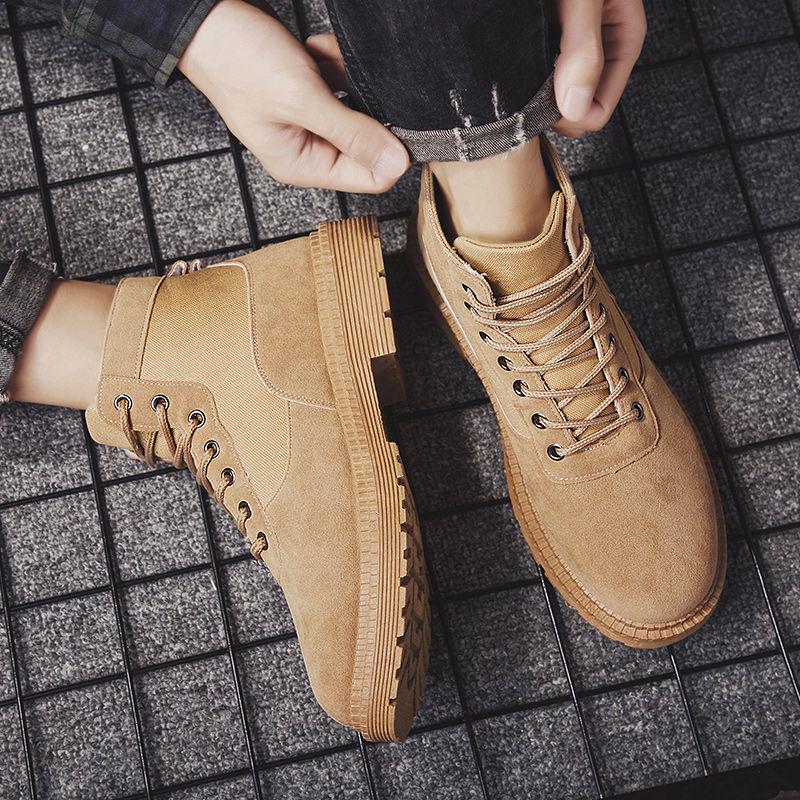 Martin Boots Men's Autumn Footwear All-match High Top Shoes Men's Short Boots Military Boots