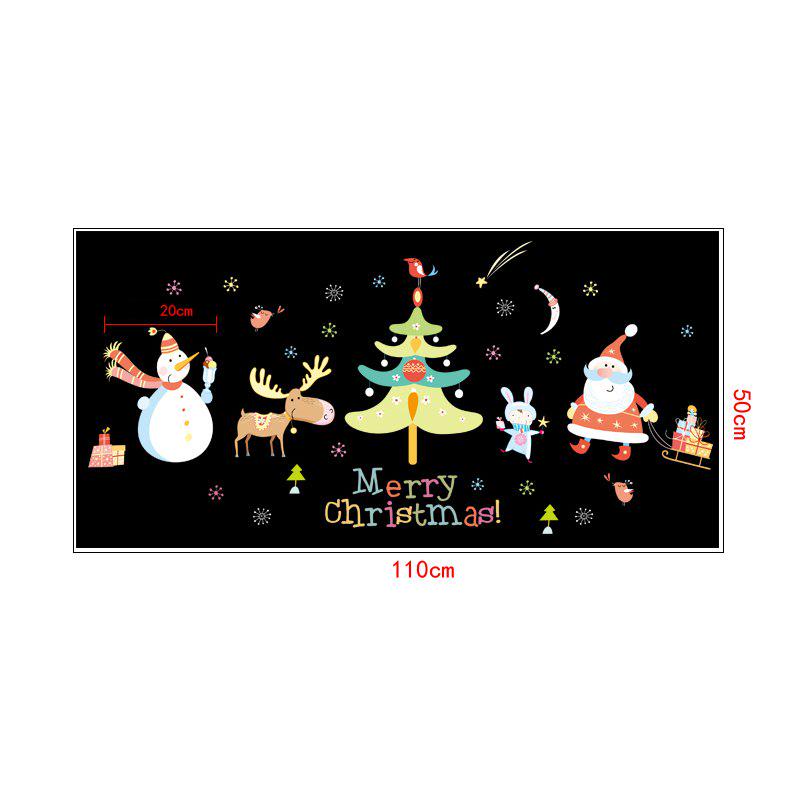 [Wall sticker ]Merry Christmas Festival Wall Stickers For Kids Rooms Bedroom Living Room Window Wall