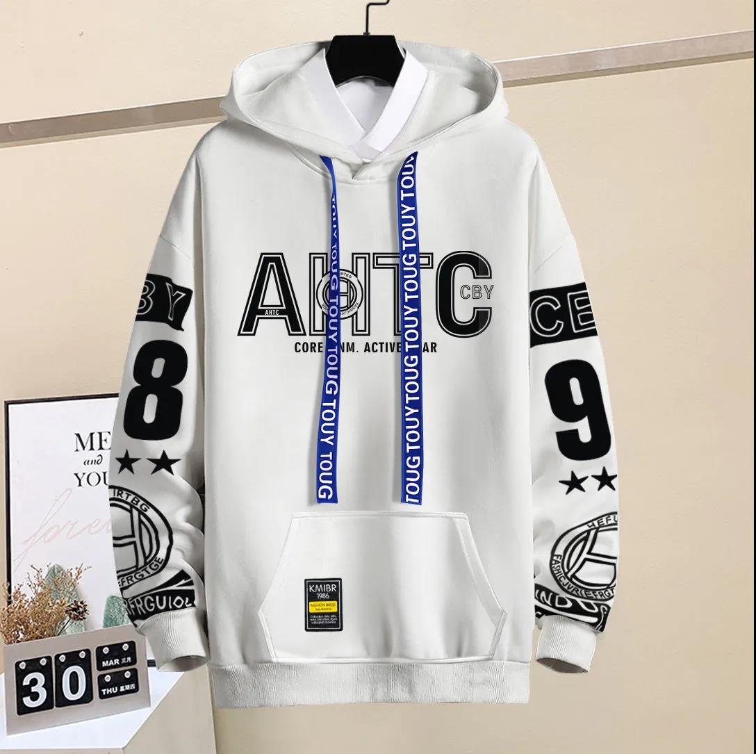 WTEMPO Spring Sweater Suit Hooded Pullover Campus Student Sportswear Casual Loose Sports Suit for Youth