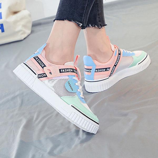 Mesh Summer Women's White Shoes Student Korean Style Breathable Casual Sports Sneakers