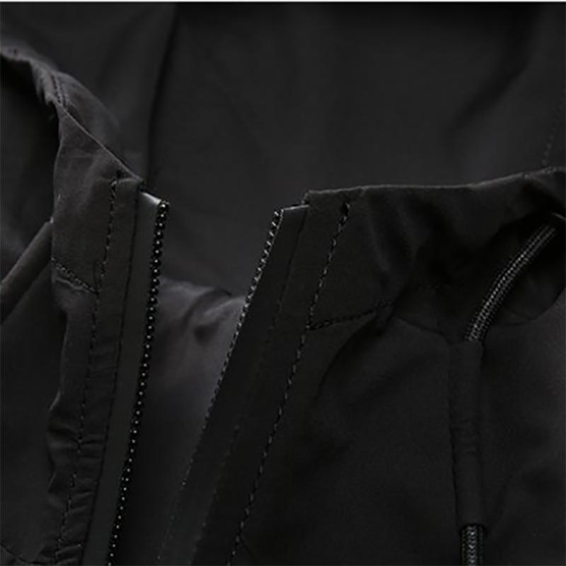 Men's Jacket Korean Version of Trend of Casual Autumn Tooling Fashion Men's printing Hooded Jacket Autumn