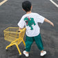 Boys' Suits Children's Clothing Two-piece Suit  Summer Fashion Children's Korean Style Handsome Casual Short-sleeved