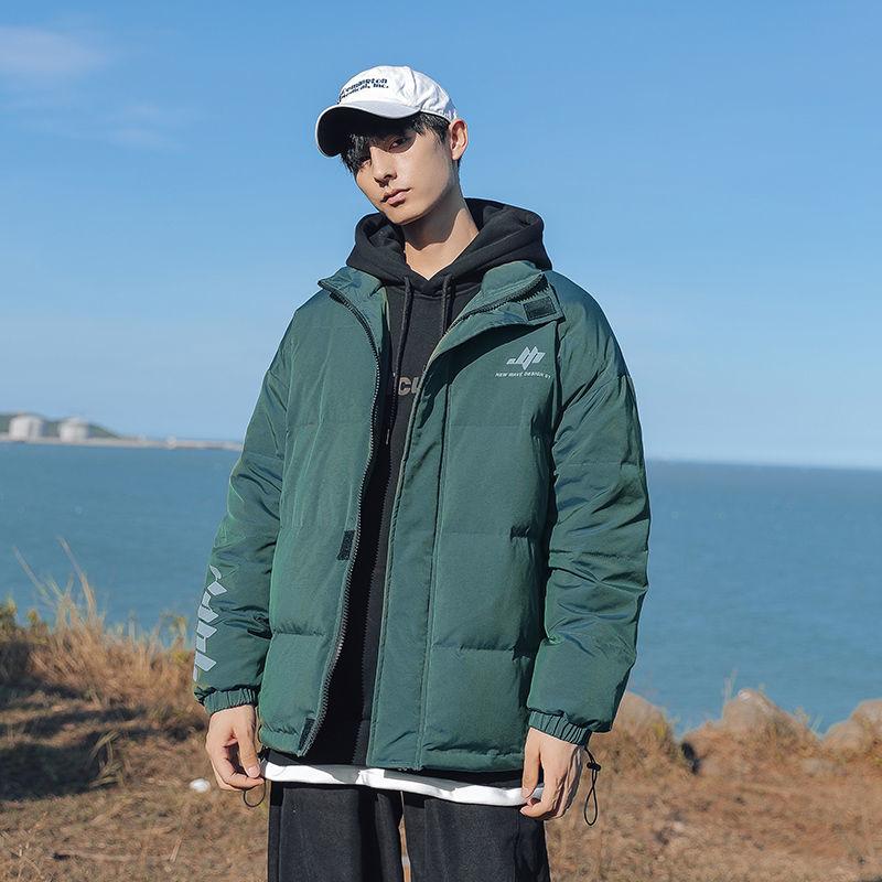 Men's and Women's Cotton-padded Jackets Couple Style Jackets Autumn and Winter Cotton-padded Jackets Thick Bread Down Padded Jackets