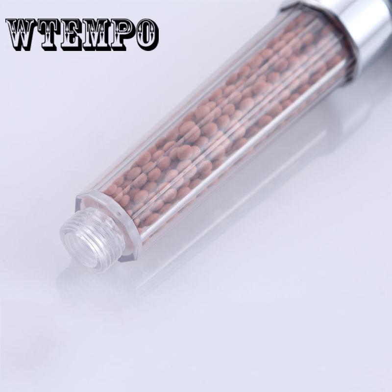 Brand Shower Head Bath Shower Head High Pressure Boost Water Saving Filter Ball Beads Showy