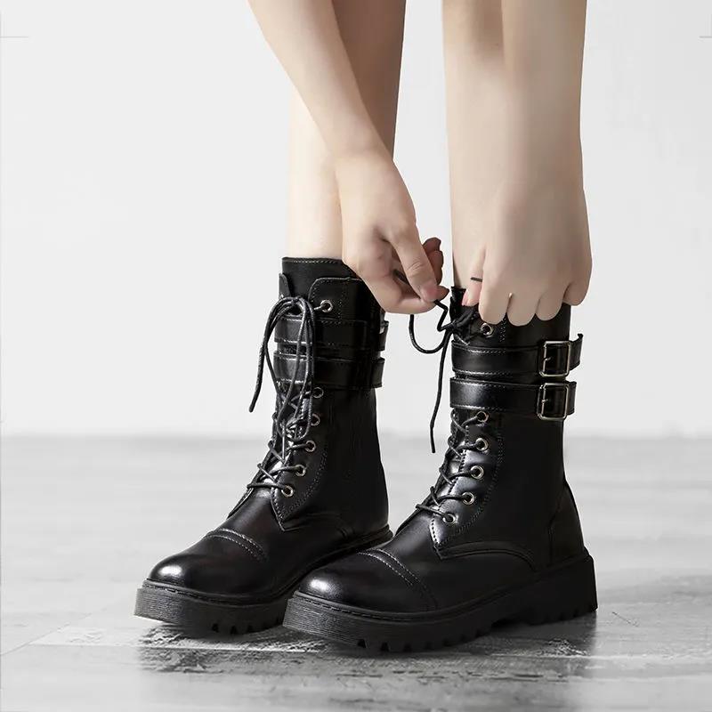 Martin Boots Skinny Women's Martin Boots Women's Korean Style British Style Martin Boots