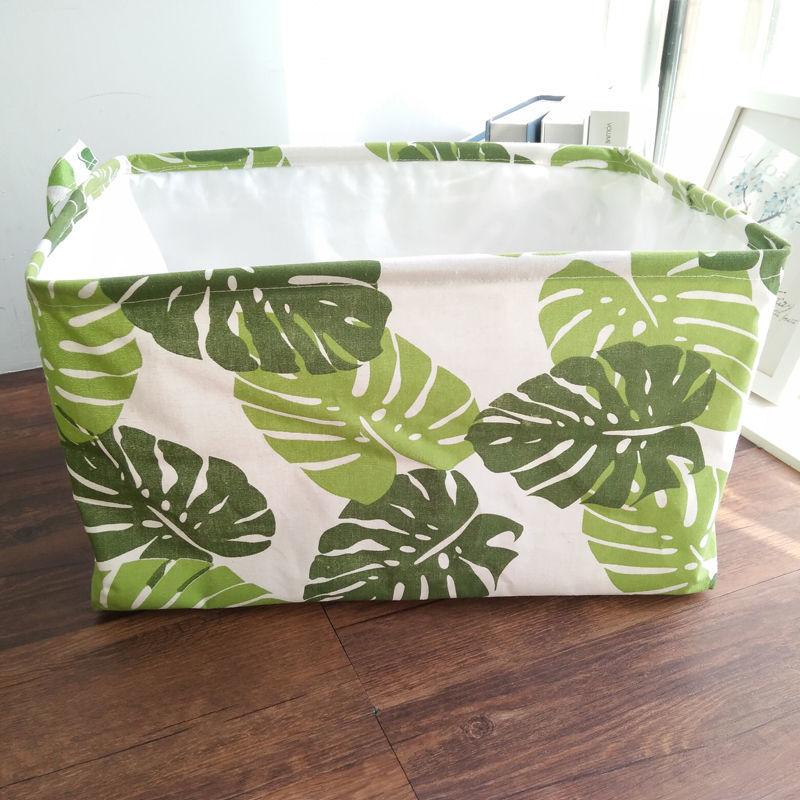 Cotton Linen Large Storage Box Dirty Clothing Basket Waterproof Foldable Item Finishing Storage Box