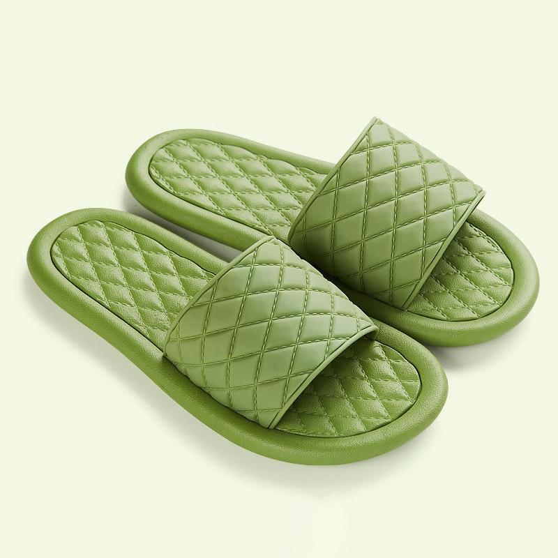 New Slippers Women Summer Thick Bottom Indoor Home Couples Home Bathroom Non-slip Soft Wear Cool Slippers
