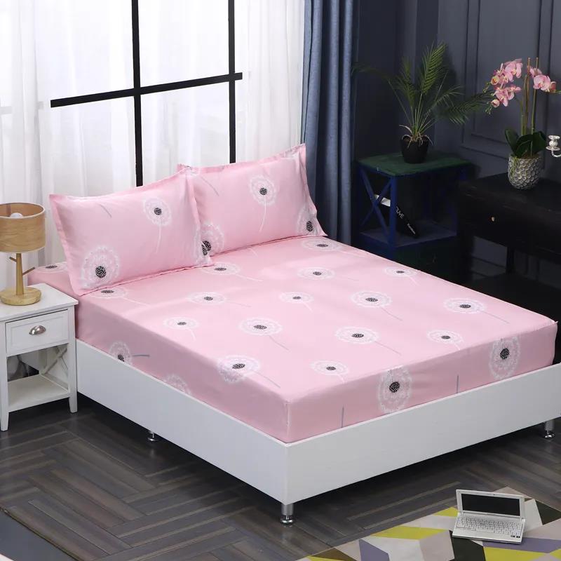 Mattress Cover Printed Non-slip Fit Sheet Queen Size Bed Mattress Cover Dust Cover