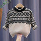 Children's Pullover Sweater Men's Western Style Autumn and Winter Tops Baby Thickened Middle-aged Children's Wool Knit Sweater