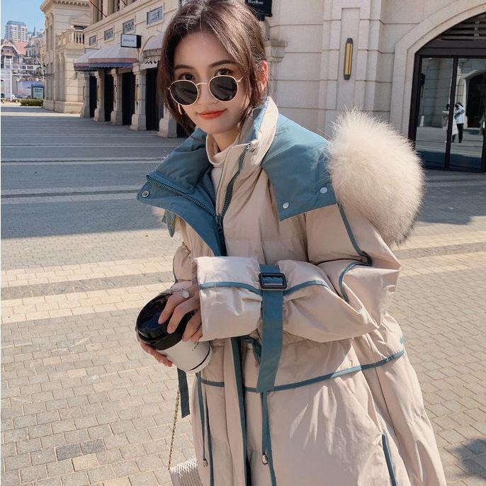 Women's Winter Padded Jacket Thickened Mid-length Over-the-knee Bread Jacket Korean Style Loose Jacket