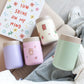 Cute Thermos Cup Girls Super Cute Frosted Large Diameter Stainless Steel Water Cup Student Simple and Chunky Korean Version of The Big Belly Cup