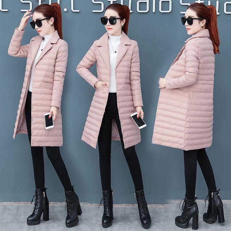 Mid-length Down Padded Coat Winter Padded Jacket Slim Slimming Thin Temperament Light Ladies Padded Jacket Women