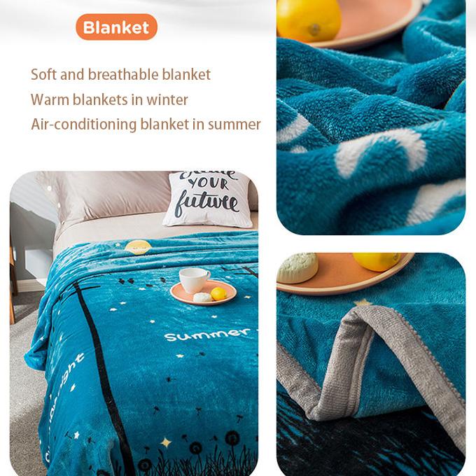 Winter Bedding Blanket 100% Microfiber Embossed Household Blanket Travel Picnic Anti-pilling Textile Cute Plush Wool Fluffy Blanket Siesta Blanket