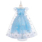 Snow Girls Dress Princess Costume Halloween Carnival Children Dress Up Kids Dresses for Girls Clothing Size 4-10 Years