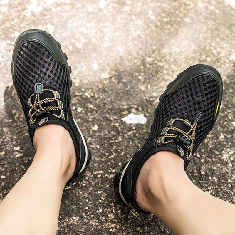 Water Sneakers Men Non Slip Hiking Climbing Aqua Shoes Beach Barefoot Upstream Shoes Seaside Footwear Male Outdoor Sport