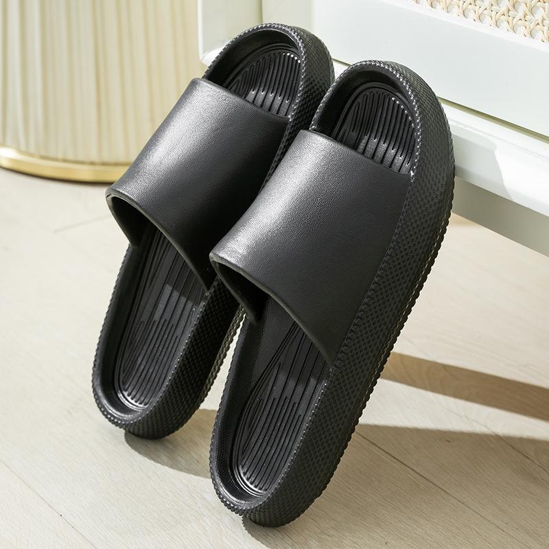 Slippers Women Summer 4CM Soles Soft Non-slip Shoes Outdoor Increased Slippers Wear-resistant Home Shoes Couple Shoes Unisex