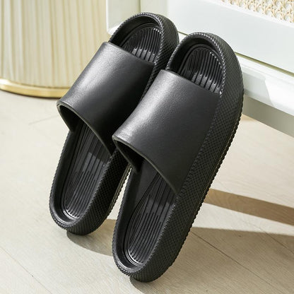 Slippers Women Summer 4CM Soles Soft Non-slip Shoes Outdoor Increased Slippers Wear-resistant Home Shoes Couple Shoes Unisex