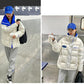 Glossy Short Women's Down Jacket Winter Korean Style Loose Cotton Clothes Casual Stand-collar Cotton Jacket