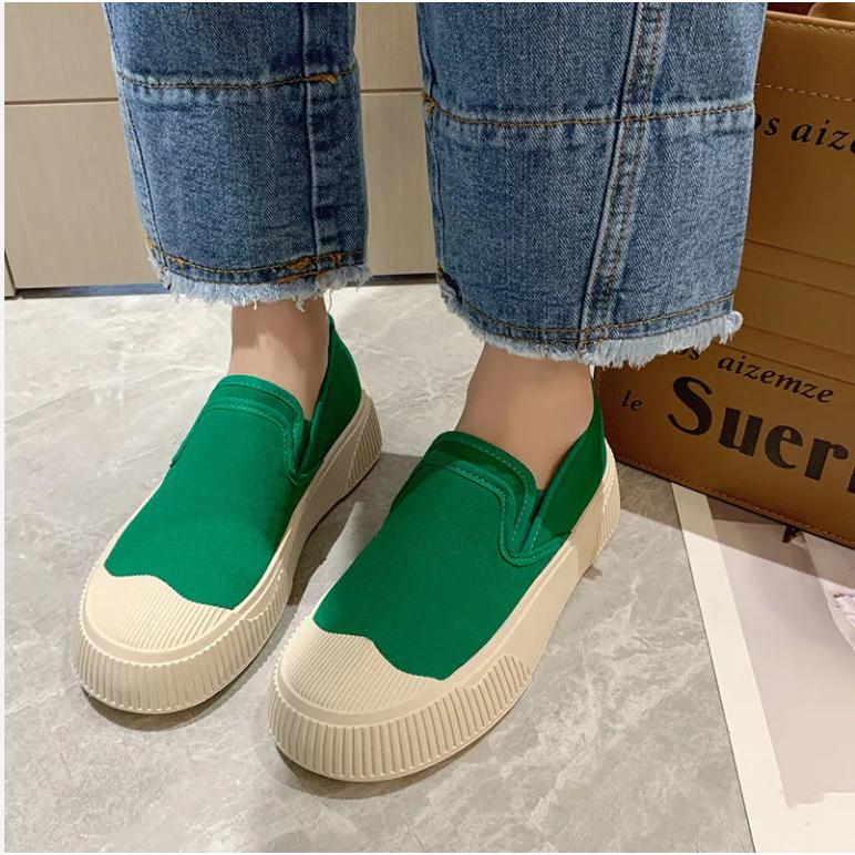 Women Wear Canvas Shoes In Spring and Summer, Breathable Thick Soled Anti-skid, Fashionable and Versatile Casual Shoes