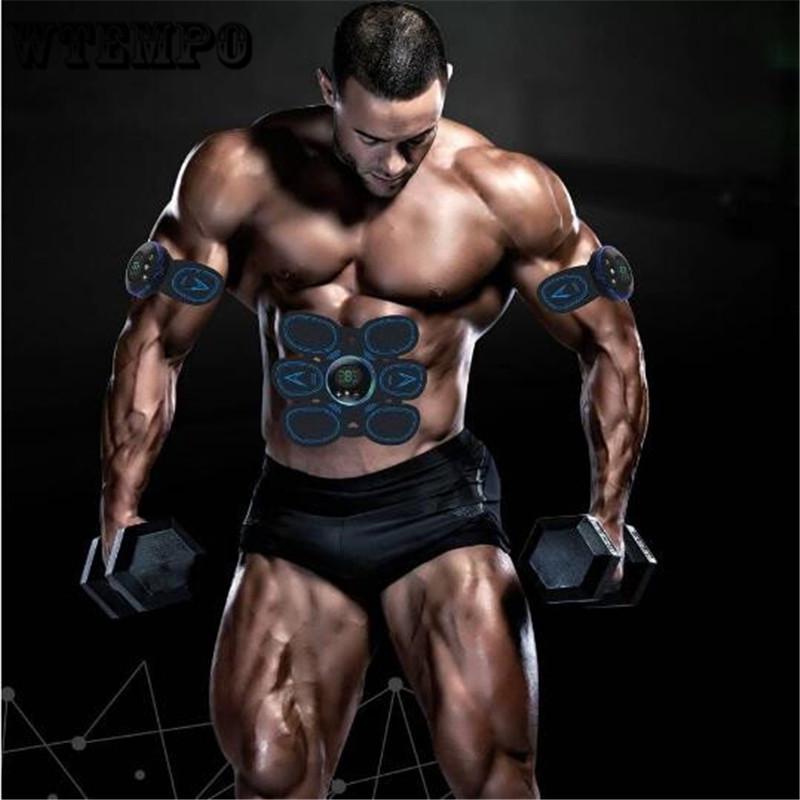 Massager Trainier Electric Weight Loss Stickers Body Slimming Belt Unisex EMS Wireless Muscle