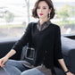 Autumn and Winter Loose Casual Sweater Knitted Two-piece Blouse Fashion Simple Female Sweater