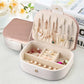 Jewelry Storage Box Small Necklace Ring Earrings Earrings Storage Artifact Portable Travel Simple Jewelry Jewelry Box