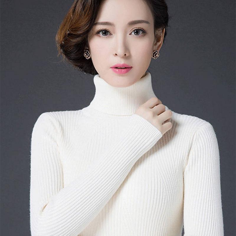 Pofulove Slim Thick Joker Bottoming Sweater Warm Slim Wild Bottoming Shirt Sweater Lady Sweater