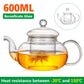 Heat-resistant High-temperature Filter Glass Teapot Household Flower Teapot Single Pot Small Tea Kettle Tea Set Tea Maker Thickening
