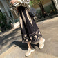 Autumn and Winter High Waist Retro Geometric Pattern A-line Skirt Female Ethnic Style Tassel Knitted Skirt Mid-length Exotic Style