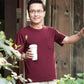 Middle-aged Men's Short-sleeved T-shirt Dad Middle-aged and Elderly Round Neck 40-50 Year Old Undershirt Old Man Grandpa Summer