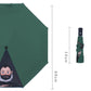 Fully Automatic Umbrella Cartoon Oil Painting Female Student Sunny and Rainy Sun Umbrella Black Glue Sunscreen Anti-ultraviolet Sunshade
