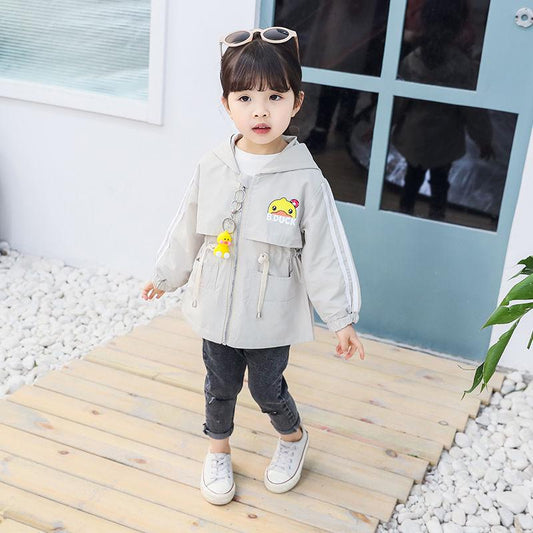 Baby Girls Jacket Autumn Cute Girls Trench Outerwear Kids Girls Windbreaker Coat Children Clothing