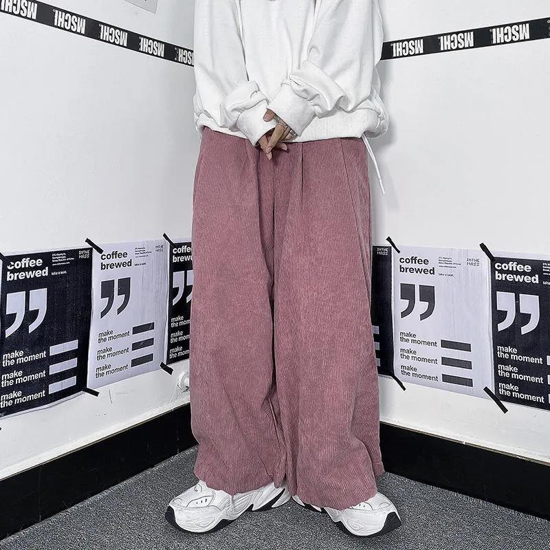 Corduroy Pants Women Are Thin and Wild Tide Ins Autumn Japanese Loose Wide Leg Pants Trousers
