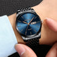 Men Automatic Mechanical Watch Men Business Watches Leather Male Wristwatch
