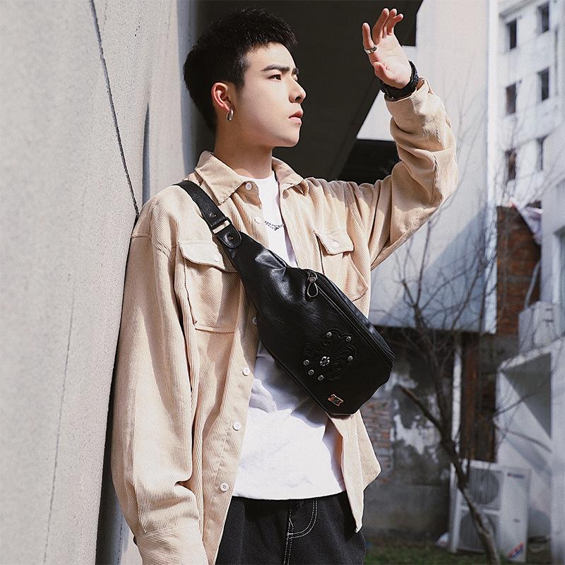 Waist Bag Men's Large-capacity Waterproof Shoulder Bag Outdoor Riding Sports Messenger Bag
