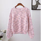 Sweaters autumn winter women long sleeved pullover solid knitted twist