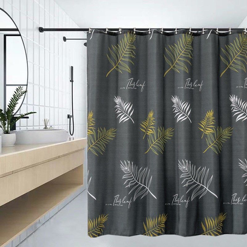Thicken Shower Curtain Bathroom Shower Curtain Cloth Waterproof and Mildew-proof Partition Door Curtain Toilet Curtain