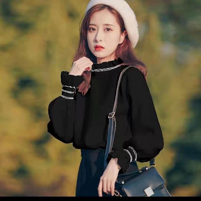 Women Sweaters Pullovers Autumn Winter Long Sleeve Pull Female Solid Pullover Female Casual Short Knitted Sweater