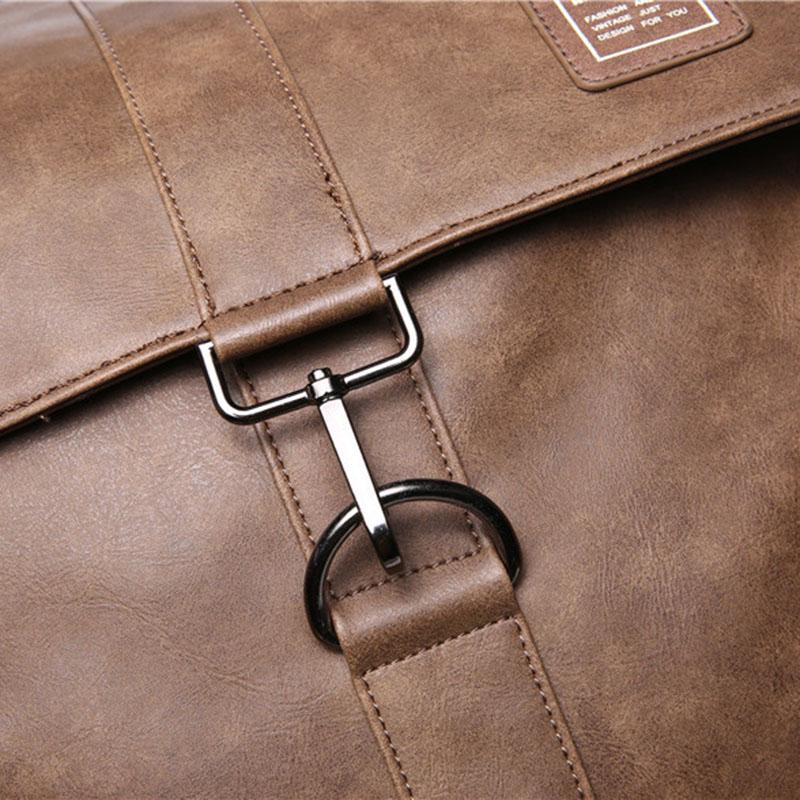 Business Backpack Men Leather Anti-theft Waterproof Sports Travel Bags Student Book Computer Bag