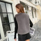 Winter Vest Ladies Plush Surface Soft and Warm Short Vest All-match Outer Wear Thick White Sleeveless Cardigan Jacket