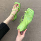 Women's Sandals Slippers Summer Cross Straps Clip-toe Non-slip Slippers Thick Bottom Heightened Wedge Flip Flops Beach Temperament All-match Sandals
