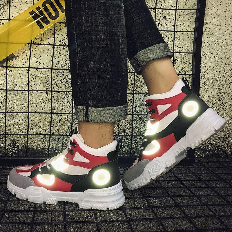 Men Safety Work Boots Shoes No-slip Steel Toe Working Boots Pluse Size Martin Boots Warm Plus Velvet Reflective Sneakers