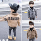 Boys Winter Lamb Wool Coat Plus Velvet Thickening Children's Handsome Trendy Clothes Baby Autumn and Winter Warm Jacket