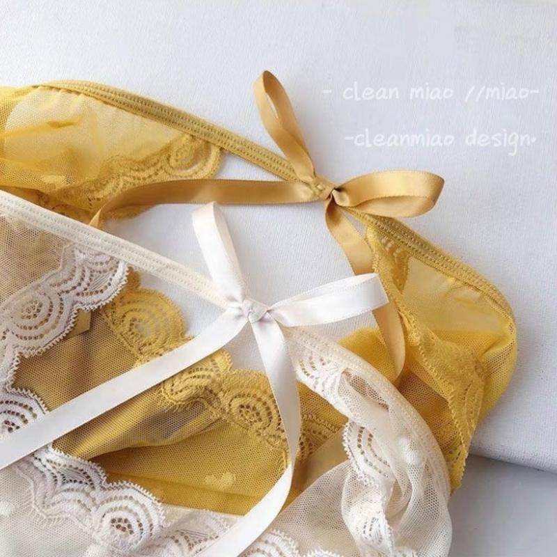 Lace Women's Panties Sexy Girl Charming Low Waist Transparent Hollow Summer Ultra Thin