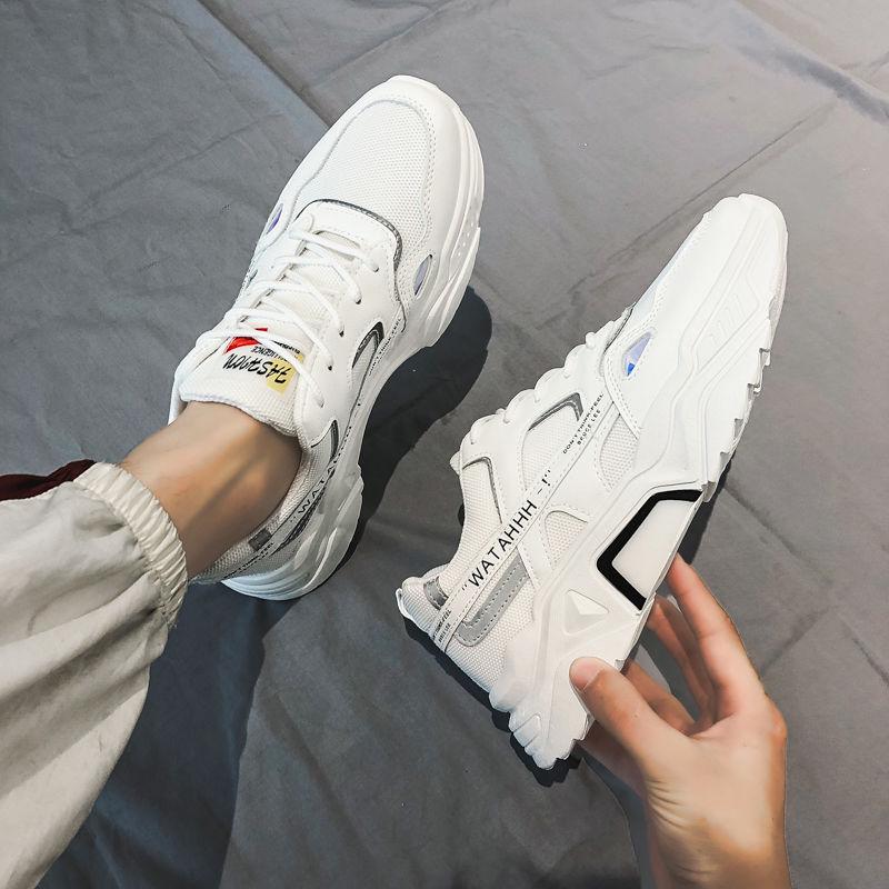 Men's shoes Trendy summer breathable wild small white board shoes sports casual dad tide shoes