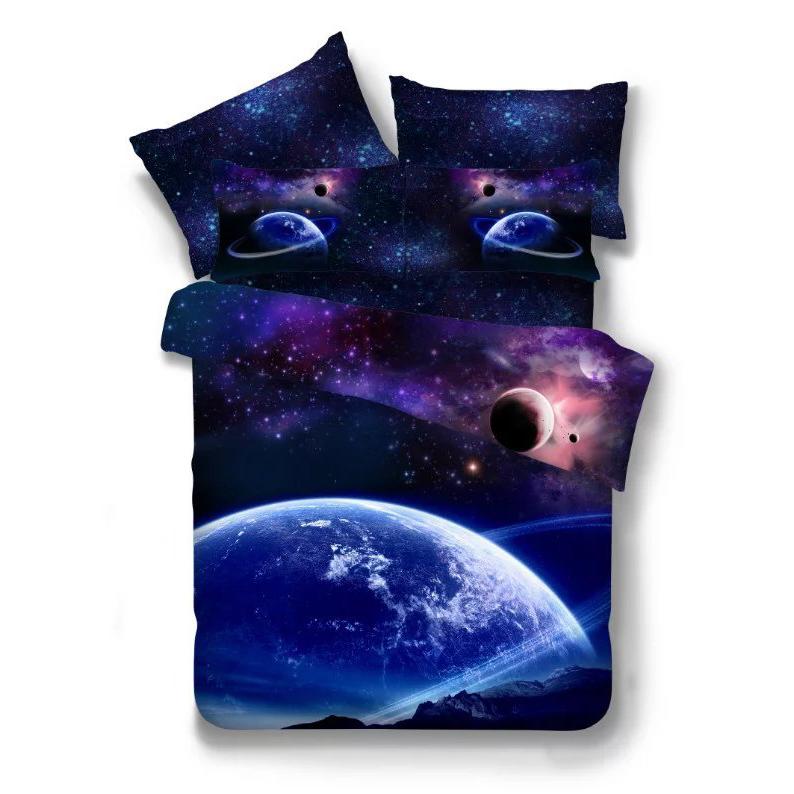 WTEMPO Starry Sky 3d Oil Painting 3/4pcs Bedding Sets Queen Size Bedding Set Comforter Cover