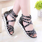Girls' Sandals In Spring and Summer Soft Soled Non Slip Striped Sandals Little Girls' Open Toe Bowknot Casual Sandals